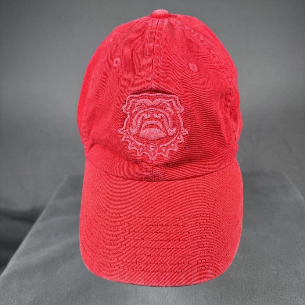 Nike Georgia Bulldogs Hat Cap Strap Back Mens Red NCAA Football Heritage 86